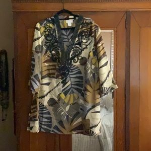 Soft Surroundings silk tunic top